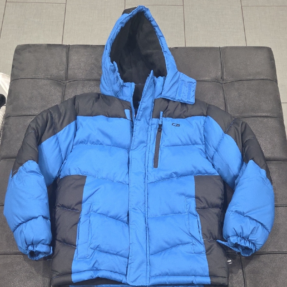 Blue and Black Kids Puffer Jacket 10/12